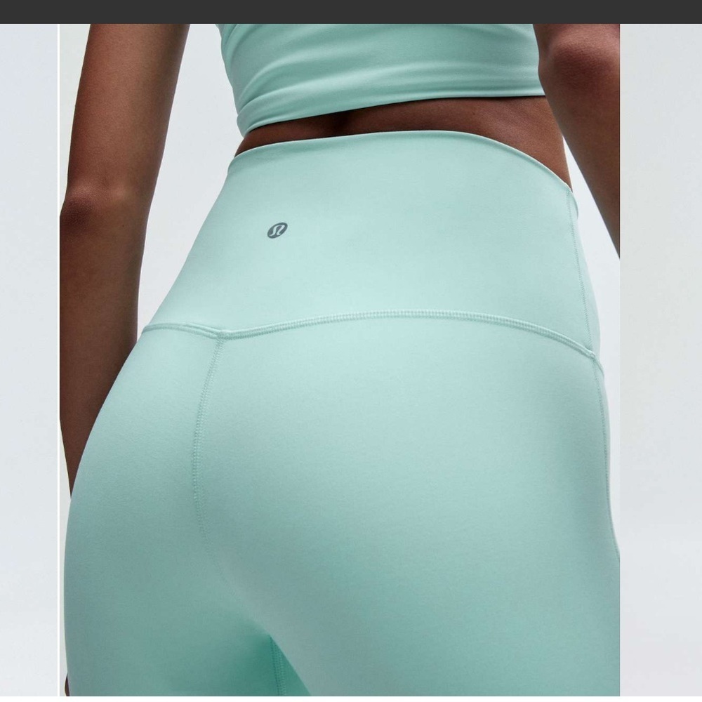 Lululemon High-Rise Align Leggings in Light Mint